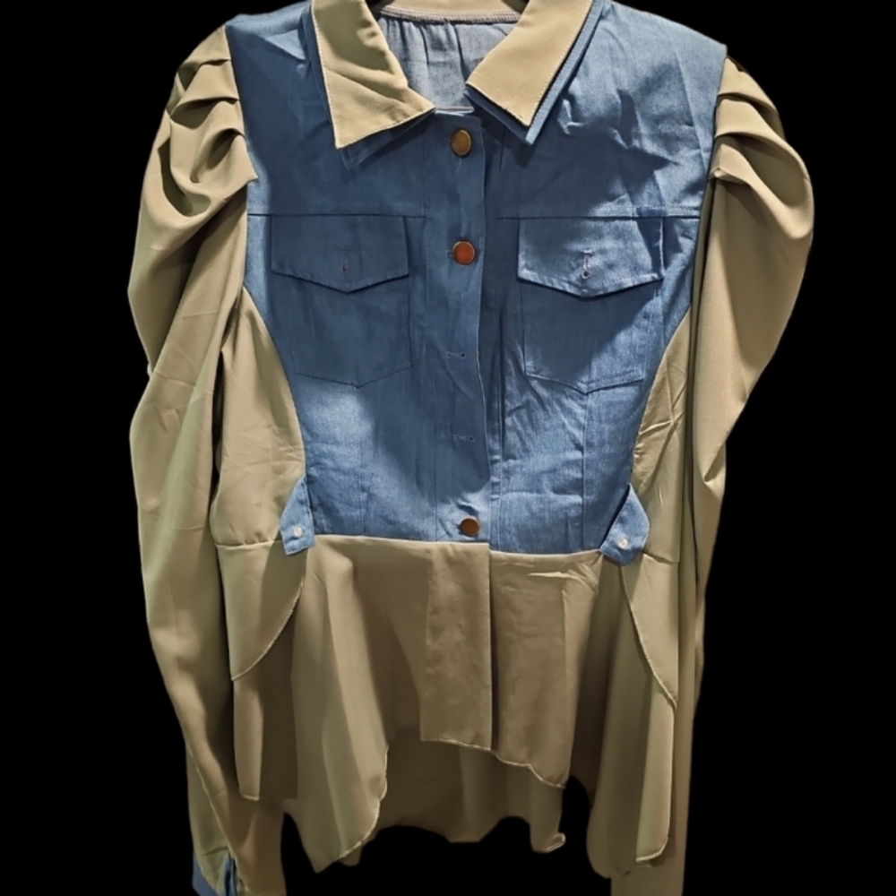 LOOKY LOOKY BLOUSE (GREEN COLOUR)